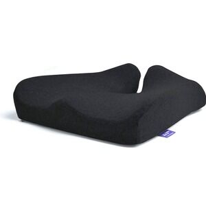 Cushion Lab Pressure Relief Seat Cushion Black Memory Foam Coccyx Tailbone Hip